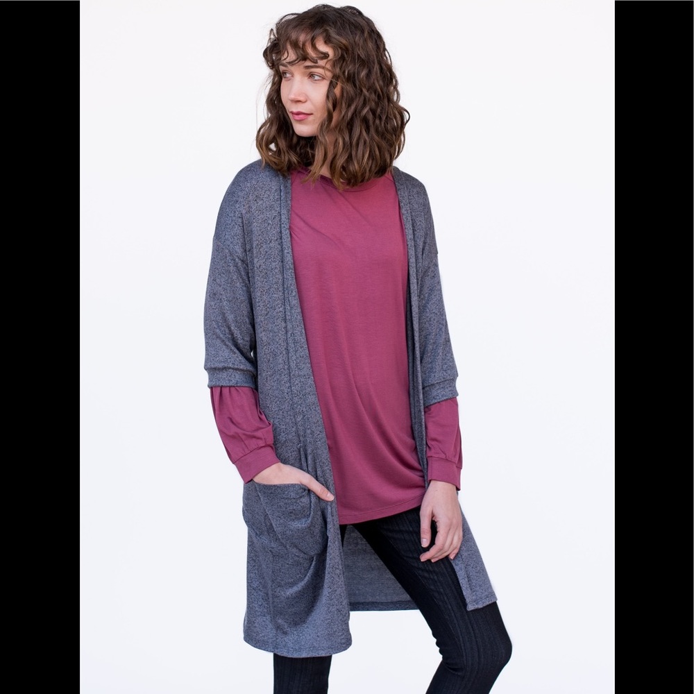 Forever Cardi charcoal black